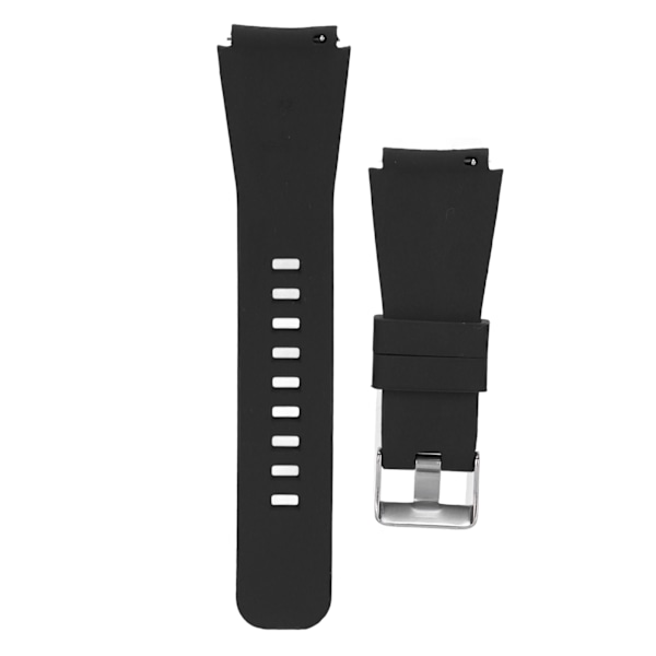 Amazfit GTR 3 Silikonarmband Ersättning 22mm Snabbspänne Rem Kompatibel med Amazfit GTR 3 Smartwatch Svart Läderarmband Ersättning