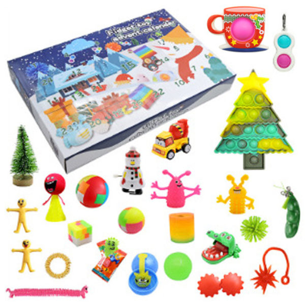 Jul adventskalender Present Fidget Toys Stress Relief Fidget Toy Blind Box Barn T3