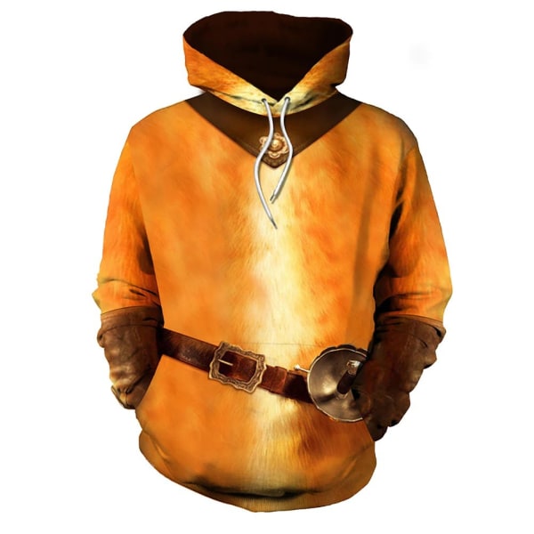 Tröja med 3D-tryck av katt som bär skor - Dagligt mode, cosplay, hoodie 5XL