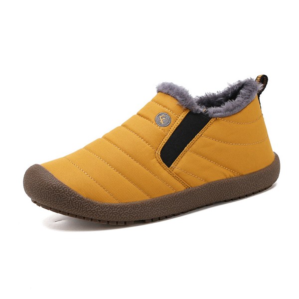 Män snö ankel boots fodrade utomhus varma skor Yellow 39