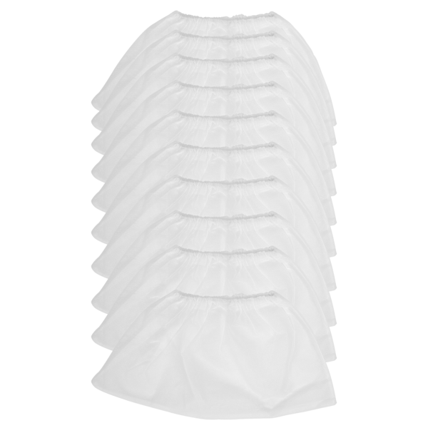 Nageldammsamlarpåse 10-pack 3-fläktars nageldammsugare Manikyrverktyg Tillbehörssats för effektiv nagelkonststädning