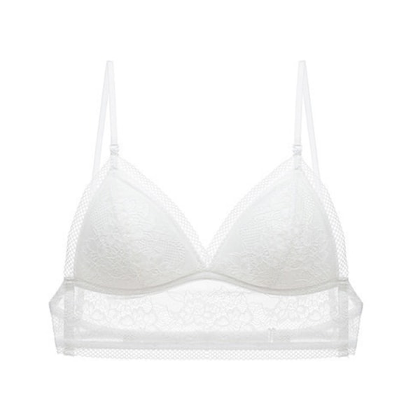 Låg rygg behåar för kvinnor - Seamless Wire Free Bralette rygglösa BH svart L