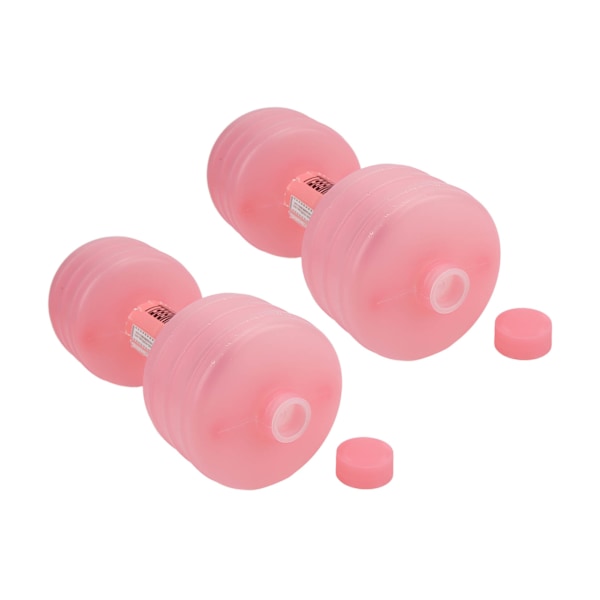 Justerbara Vattenfyllda Hantlar 2-pack Hemma Gym Utrustning för Kroppsformning, Rosa Färg, Hållbar och Justerbar Vikt