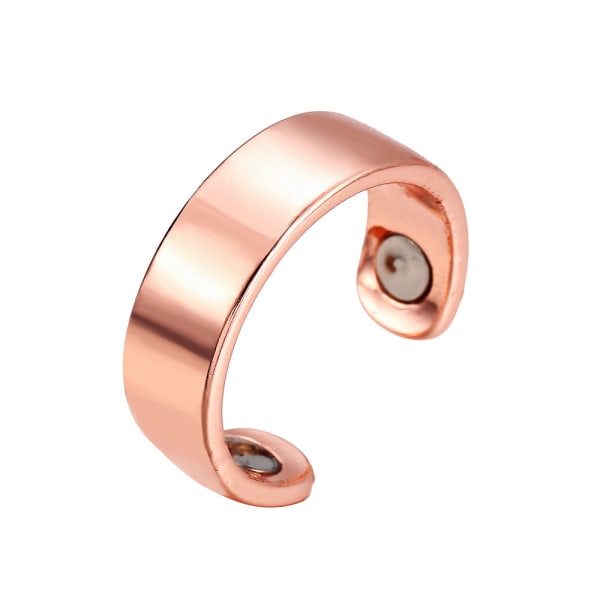Personlig Finger Ring Magnet Hälsovård Ring Magnetisk Ring Elegant Creative Jewellery Öppen Ring Rose-gold
