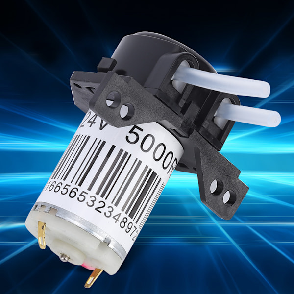 24V Mikro Peristaltisk Pump med Silikonrör, Vinkelrätt Självsugande för Experiment, Hållbar och Effektiv Pumpsystem