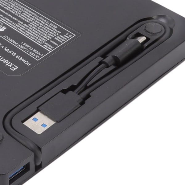 Ultratunn 6-i-1 Extern DVD-enhet USB3.0 Typ C för Laptop Dator, CD DVD-brännare, Kompatibel med Windows Mac Linux
