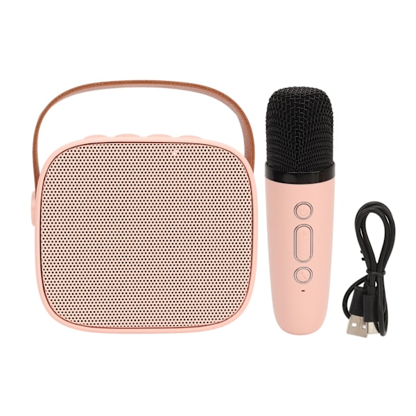 Portabel Mini Karaoke-maskin med En Trådlös Mikrofon, Bluetooth-högtalare, 800mAh Uppladdningsbart Batteri, Karaoke-Kul för Barn och Vuxna