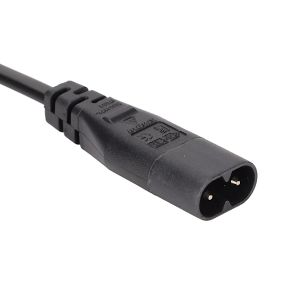 IEC320 C8 till C7 Förlängningskabeladapter 0,3m/1,0ft, Laptop Ljudlåda LCD-skärm Skrivare Strömförlängningskabel