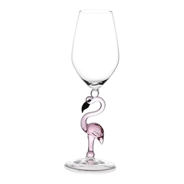 2-pakning rosa flamingo krystall champagne vinglass til jule- og høsttakkefester