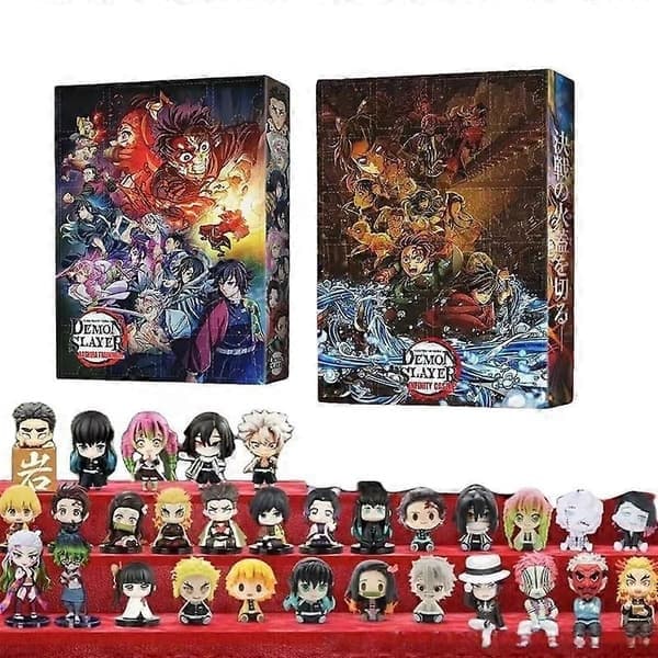 Demon Slayer Anime Advent Countdown Julekalender Blind Box Kamado Tanjirou Nezuko Zenitsu Gave, B B