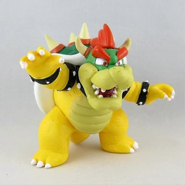 Super Mario Bros Bowser Actionfigur Modell Skrivebordsdekorasjon Leketøy Samleobjekt