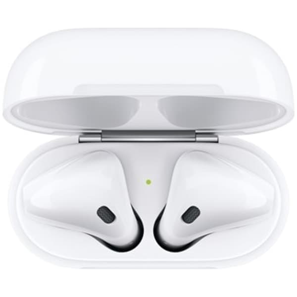 Trådlösa hörlurar 2:a generationen, Bluetooth-hörlurar med lång batteritid och laddningsfodral Vit