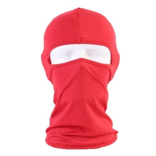 Balaklava, skimaske, hette, hodehette, sykkelmaske solbeskyttelse, Perfet V, rød Red