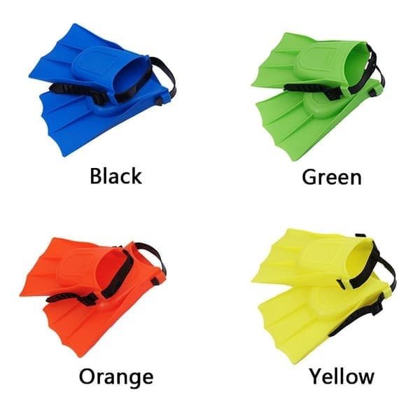 Simfenor för barn, snorkel-simfenor, simutrustning för nybörjare, gul yellow