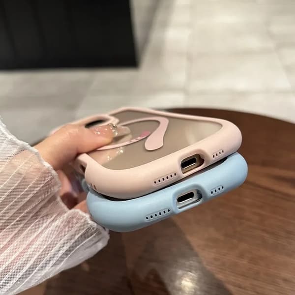 Gjennomsiktig telefondeksel til iPhone 11, MagSafe-kompatibel, støtsikker, PC, blå Blue For iphone 11