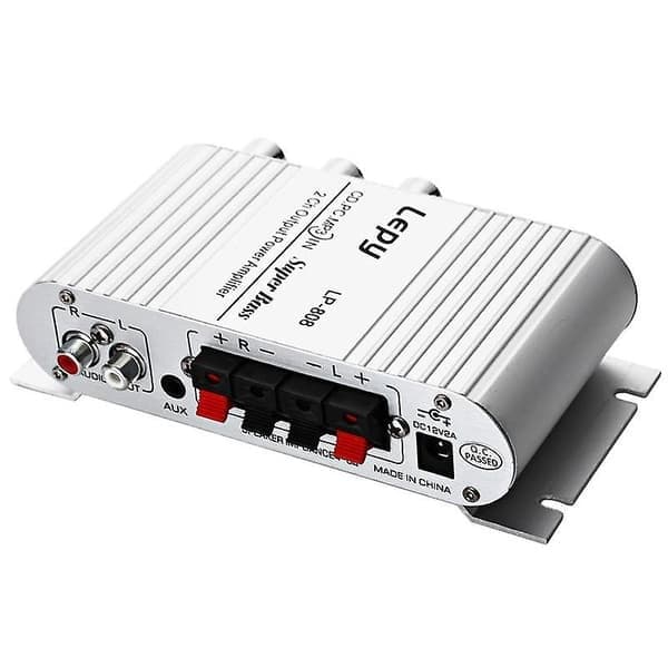 Lepy LP-808 12V Mini Bærbar Kablet HiFi Forstærker til Hjemmebiltelefon