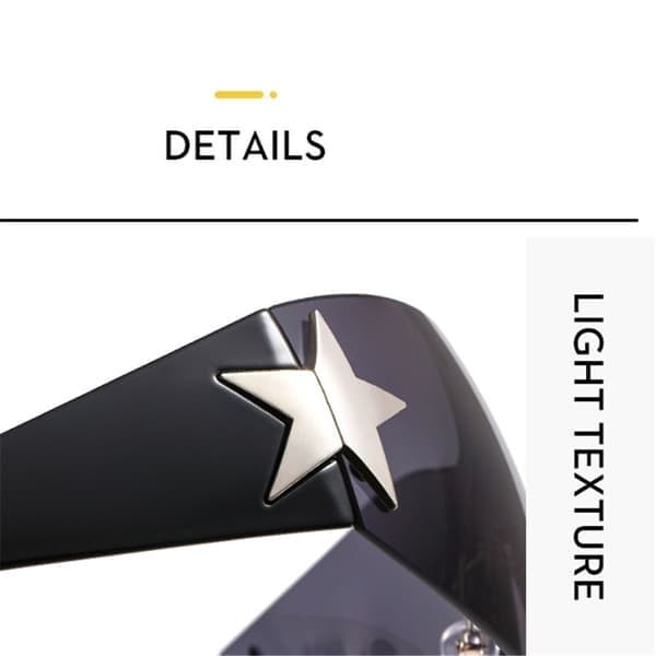 Y2K Rimless Monoglasses, Omslutande solglasögon, C8 C8
