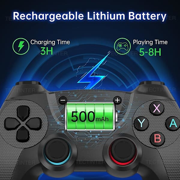 Trådløs Bluetooth Gamepad-kontroller kompatibel med Nintendo Switch/Switch OLED/Switch Lite/PC