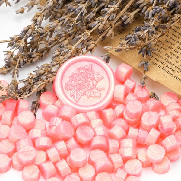 200 st Aurora Sunset Red vaxpärlor, vaxpärlor för sigillstämplar 200PCS Sunset Red