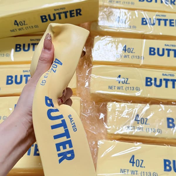 Jättesmör Squishy: 9,5 tum Jumbo Långsamt Resande Fidget 1 × Giant Butter