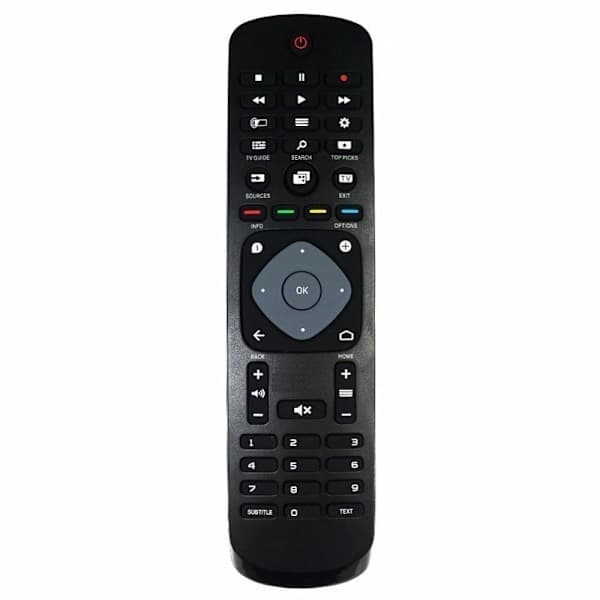 Universal Philips smart TV-fjernbetjening Sort