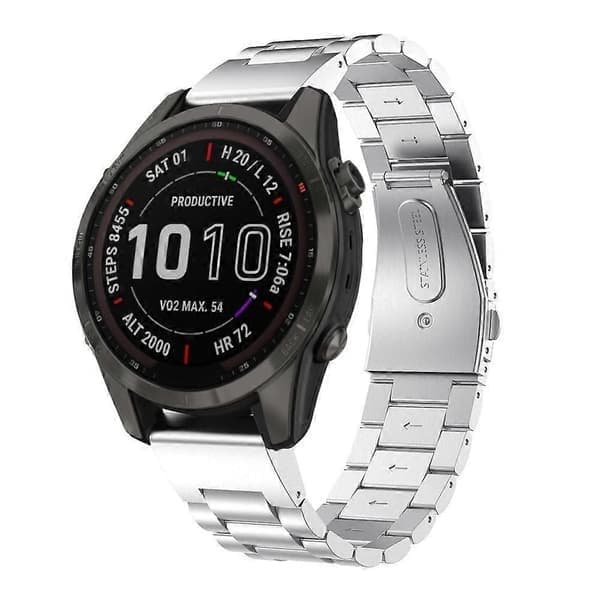 Metallarmbånd kompatibelt med Garmin Fenix 8 / 7S / 6S / 5S 20mm, Gull Gold