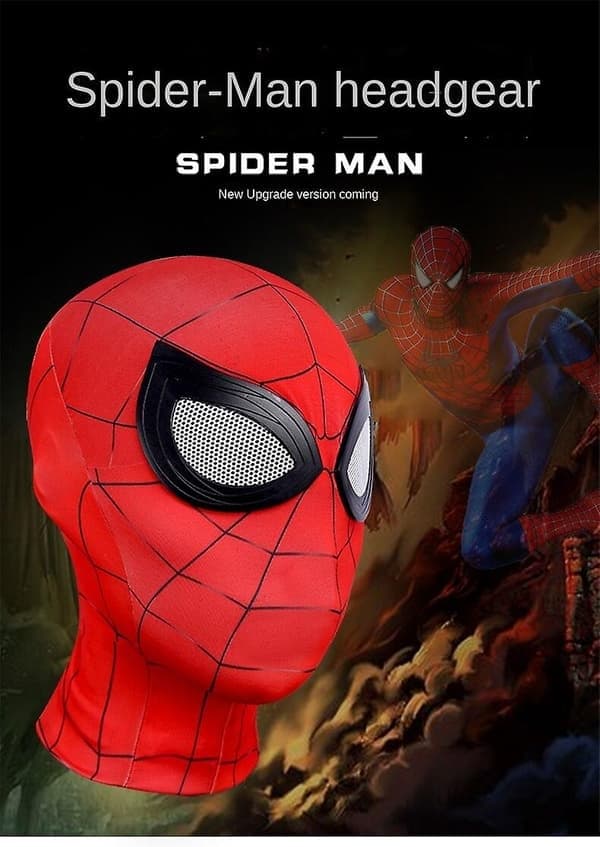 Iron Spider-Man Mask Cosplay Scenrekvisita, Barn
