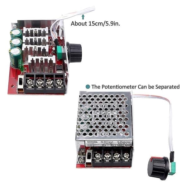 7-70V 30A PWM DC Motorhastighetskontroller Bryterkontroll 12V 24V 36V 48V med 30A Sikring