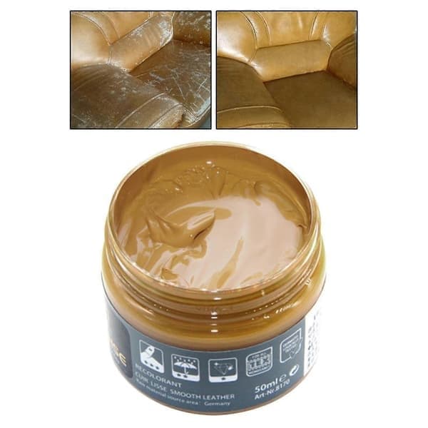 Læderfarvebalsam, Læderfarverestaurator, Læderreparationsfjerner til ridser, Læderrestaurator til sofaer, Originalt læder Original Leather