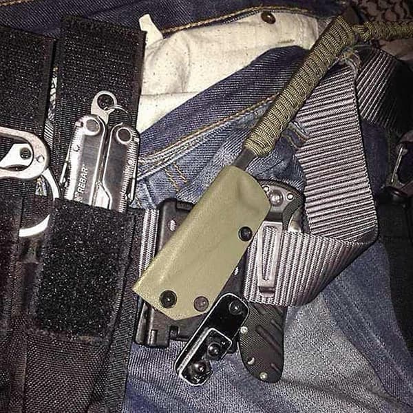 Udendørs Edc Tek-lok Klohylster, Montering med Hardware K Skedehylster