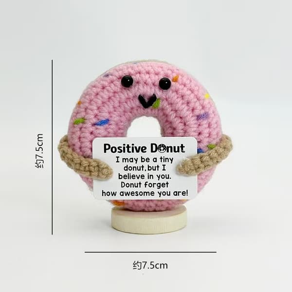 Virkat Positive Vibes dockhänge - Munk Donut