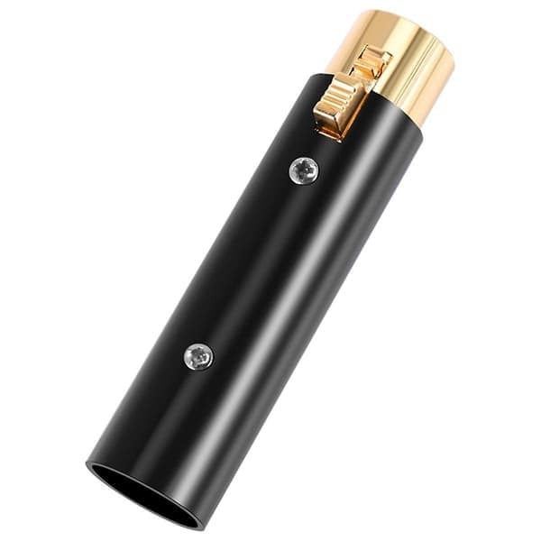 XLR 3-polet hun til XLR 3-polet han-adapter, lydinterface, til stereomikrofonkabel