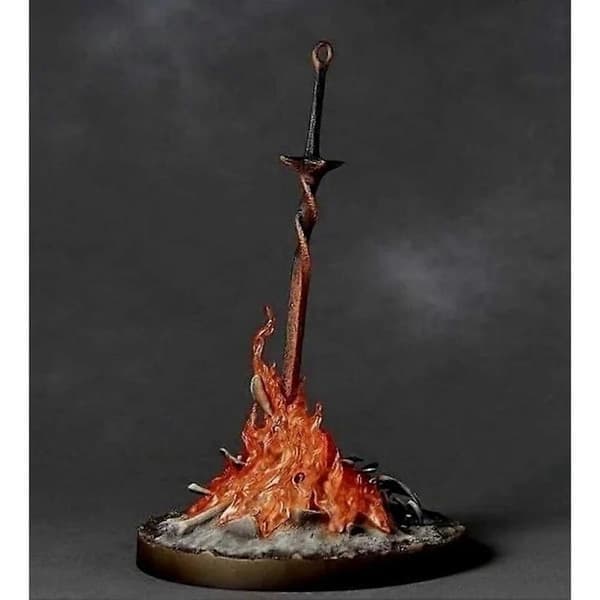 21 cm Dark Souls actionfigur med lysende sværd samlerobjekt legetøjsgave til venner 21 cm i æske Zx