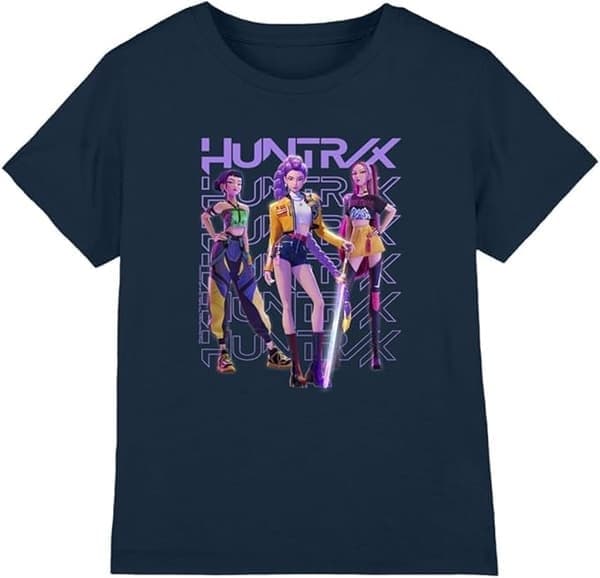K-Pop Demon Hunters T-skjorte, marineblå, størrelse 120 cm navy blue 120cm