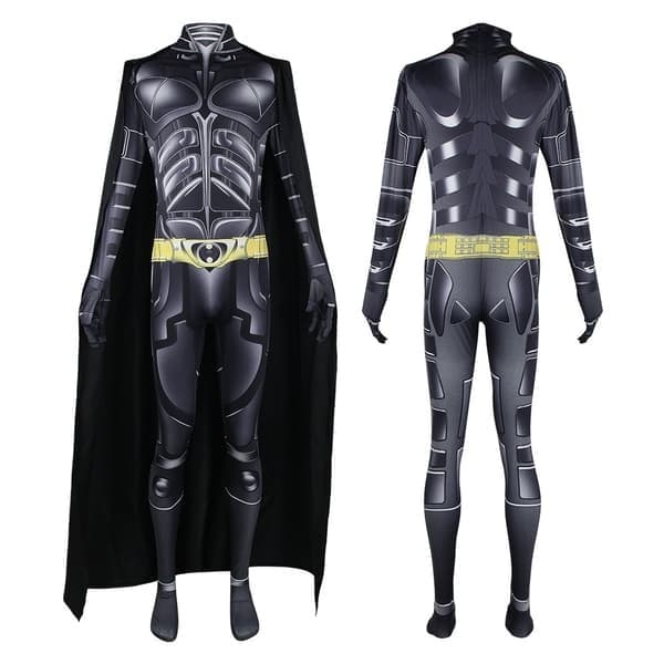 Batman Cosplay Festkostume til Jumpsuit Rollespil Outfit L, S S