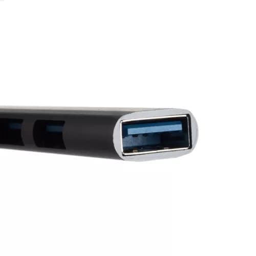 USB-hubb 4 portar, USB A till 1x USB 3.0 och 3x USB 2.0 Svart