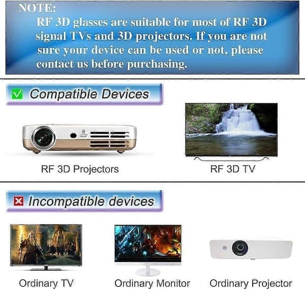 Oppladbare Bluetooth RF 3D aktive briller for Sony 3D TV-projektorer TDG-BT500A