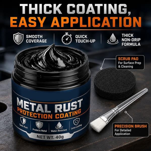 Metall Rustbeskyttelse Svart Reparasjonspasta, 40g, Langvarig Rust Black-3pcs 1 Count (Pack of 1)