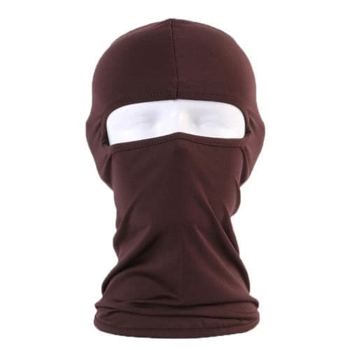 Balaclava, skimaske, hætte, hovedhætte, cykelmaske solbeskyttelse, Perfet V, kaffe Coffee