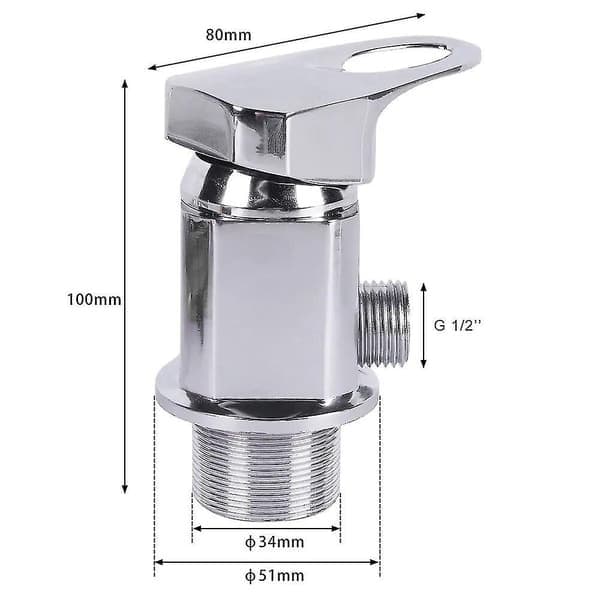 Krom Caravan Bobil Dusjblander Uttak 1/2 med 1500mm Push Fit Slanger