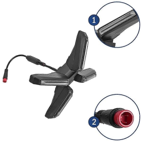 Supersterk 4W frontlykt med X-formet design for ZT3 Pro elektrisk sparkesykkel