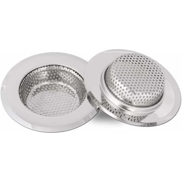 2 stk. kumfilter i rustfritt stål, kumfilter (stor)