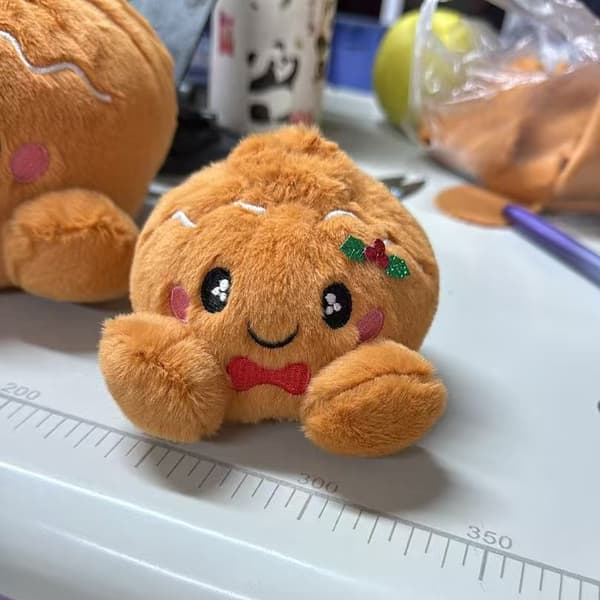 Plysj-dumpling klemleke med dampkoker - Dumpling-stil K 10 cm Dumpling Style K 10cm