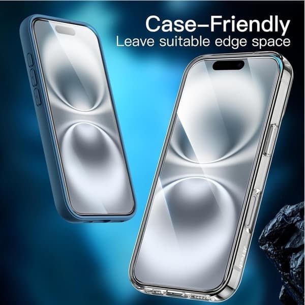 3-pack iPhone 16 Skärmskydd Härdat Glas Premium Transparent