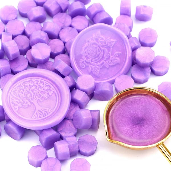100 stk. Aurora Dream Iridescent Voksforseglingsperler, Voksperler til Forseglingsstempel 100PCS Dream Iridescent