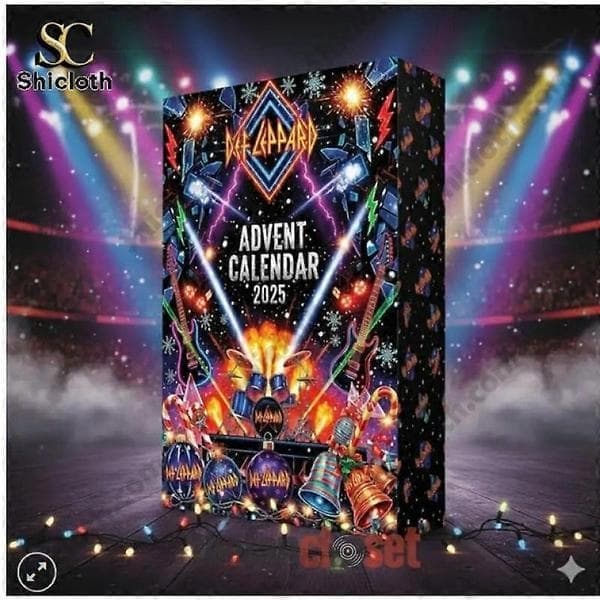 Coldplay 2025 Julekalender Blind Box Juletræspynt Akryl Vedhæng E 26*18*3cm