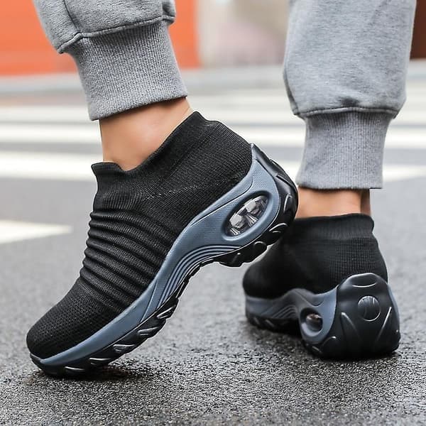 Fleksibel ortopædisk sko, elegante elastiske slip-on flade sko til kvinder, overdel i mesh, åndbare sneakers, hvid, størrelse 40 White 40