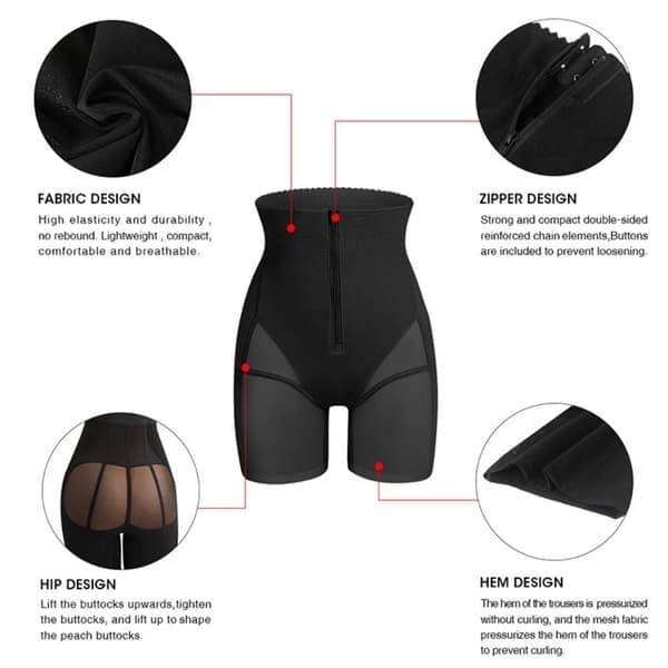 Shapewear trusser til kvinder, Nøgen, Størrelse M Nude M
