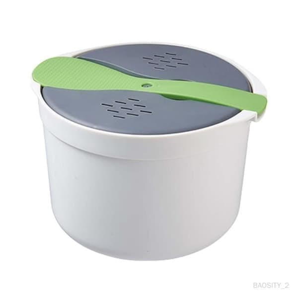 Pastakoger, non-stick, mikroovn, 2L, alsidig, grøn