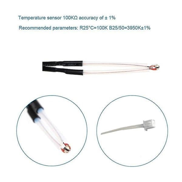 24V 40W patronvarmer termistor NTC 100K 3950 ledning 1M til Ender 3 Pro 3D-printertilbehør